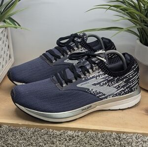 Brooks Ricochet Blue Mens Size 9 Running Gym Shoes Casual Comfort